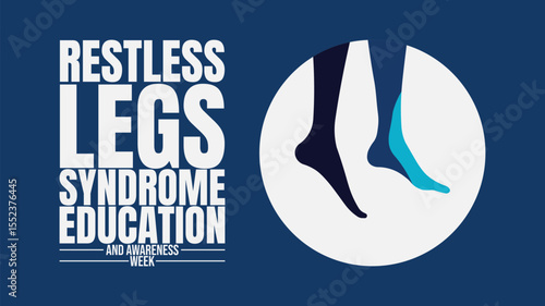 Restless Legs Syndrome Awareness Week design templet