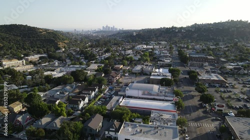 Highland Park and downtown  Los Angeles California USA
