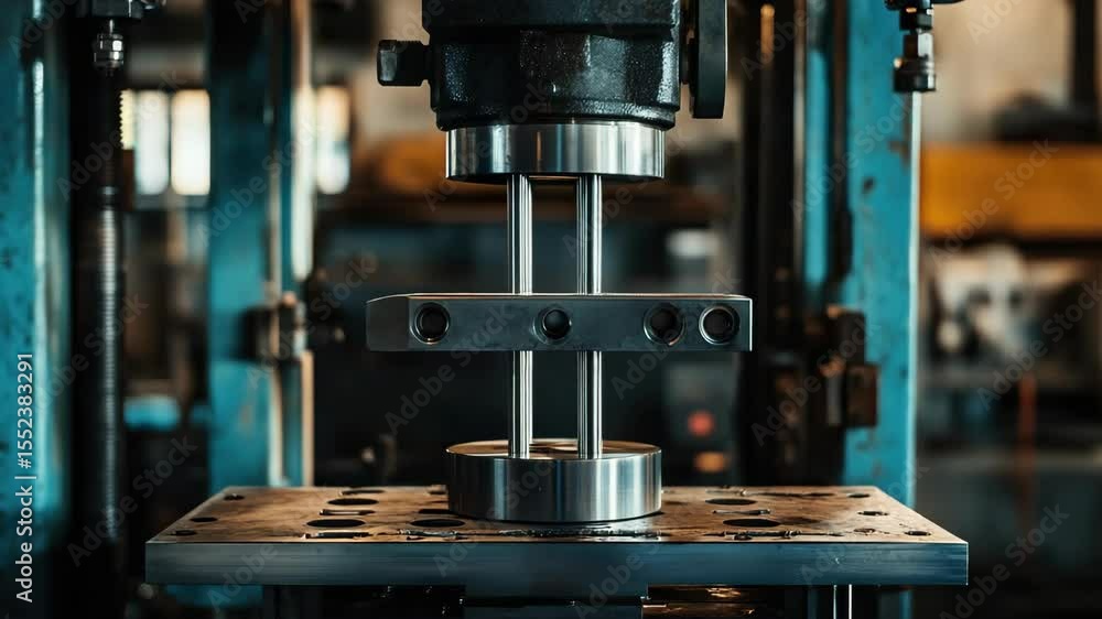 A milling machine in a factory A milling machine in a factory