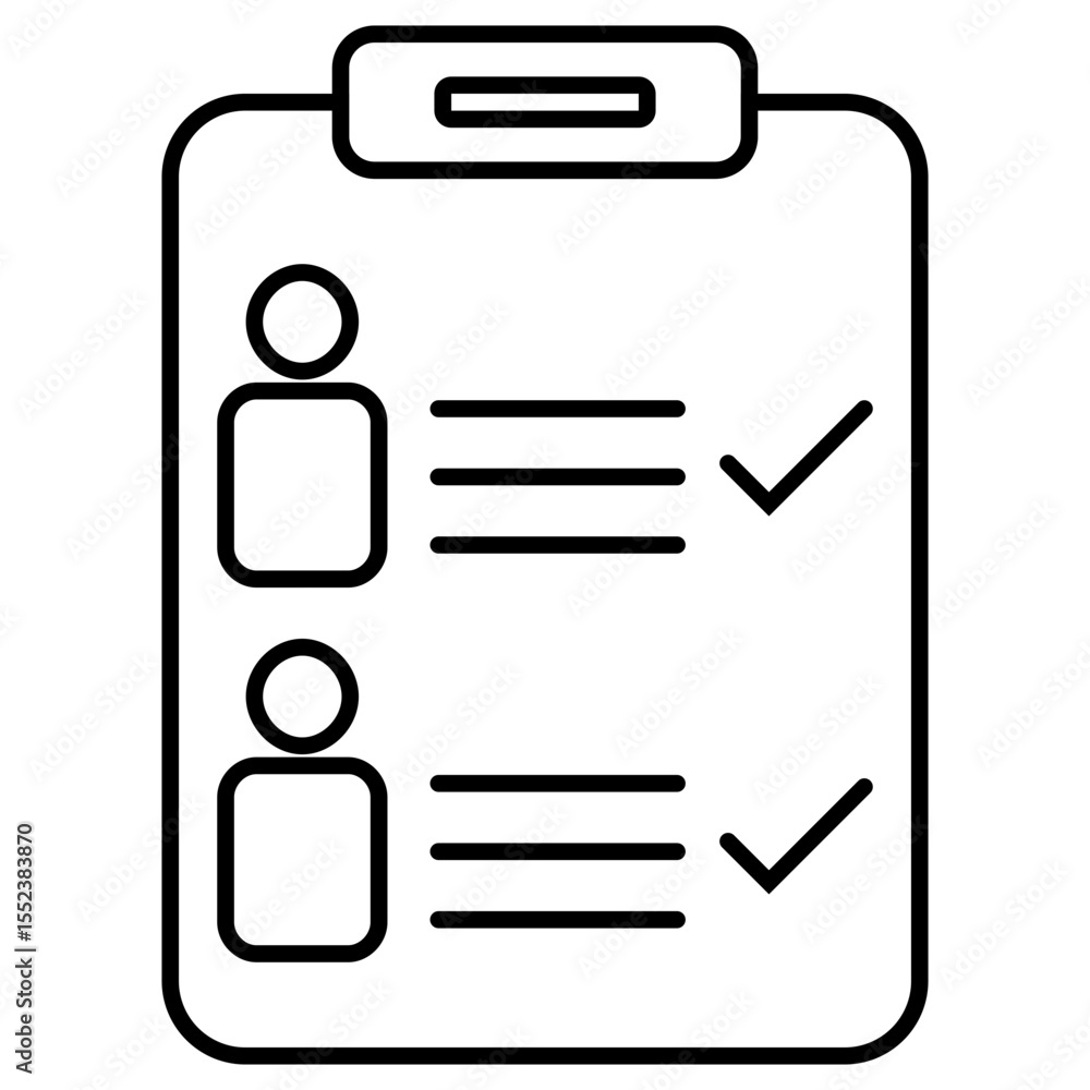 Φωτογραφία Attendee List outline icon