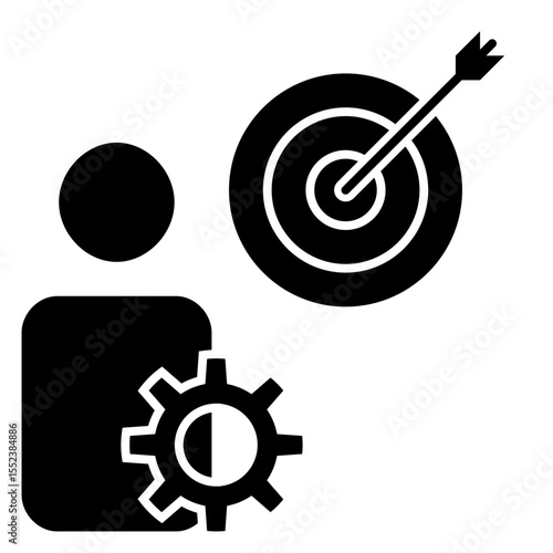 Goal setting Solid icon
