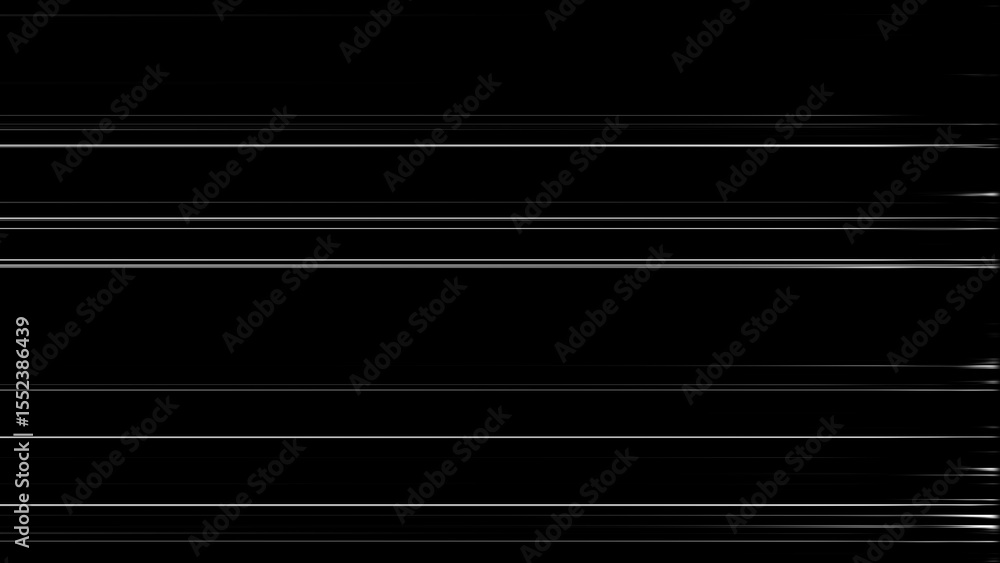Abstract linear design of white horizontal lines on black background creates modern and dynamic aesthetic with a graphic effect. Abstract linear design of white horizontal lines on black background creates modern and dynamic aesthetic with a graphic effect.