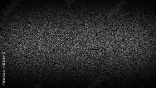 TV error with noise glitch background showing distorted screen. Glitch effect visualizes signal failure, static lines, and retro analog disruption in digital display.