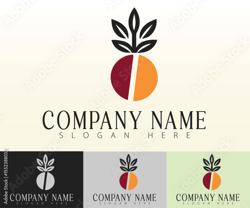 A visually clean and abstract symbol of fresh food.