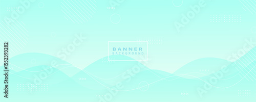 Light blue abstract banner background with soft waves and modern minimalist design. Perfect for tech templates, websites, and clean branding.