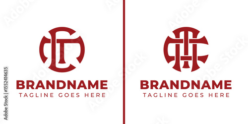 Letters CM and MC Monogram Logo, suitable for business with CM or MC initials