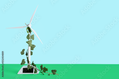 Wind turbine model with pla...