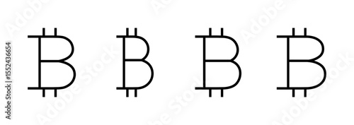 Bitcoin icon logo design. bitcoin sign and symbol. payment symbol. cryptocurrency logo