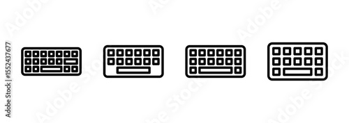 Keyboard icon logo design. keyboard sign and symbol