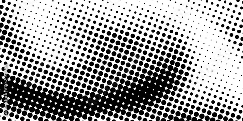 grunge Halftone white and black dots pattern and black gradient grunge texture background. Dotted line comic sport style vector illustration
