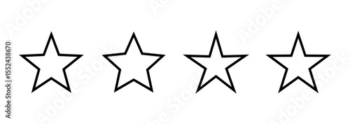Star icon logo design. rating sign and symbol. favourite star icon