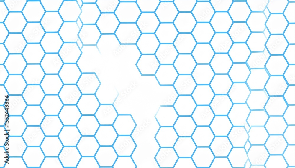Fototapeta premium white background blue hexagon. pattern design. 