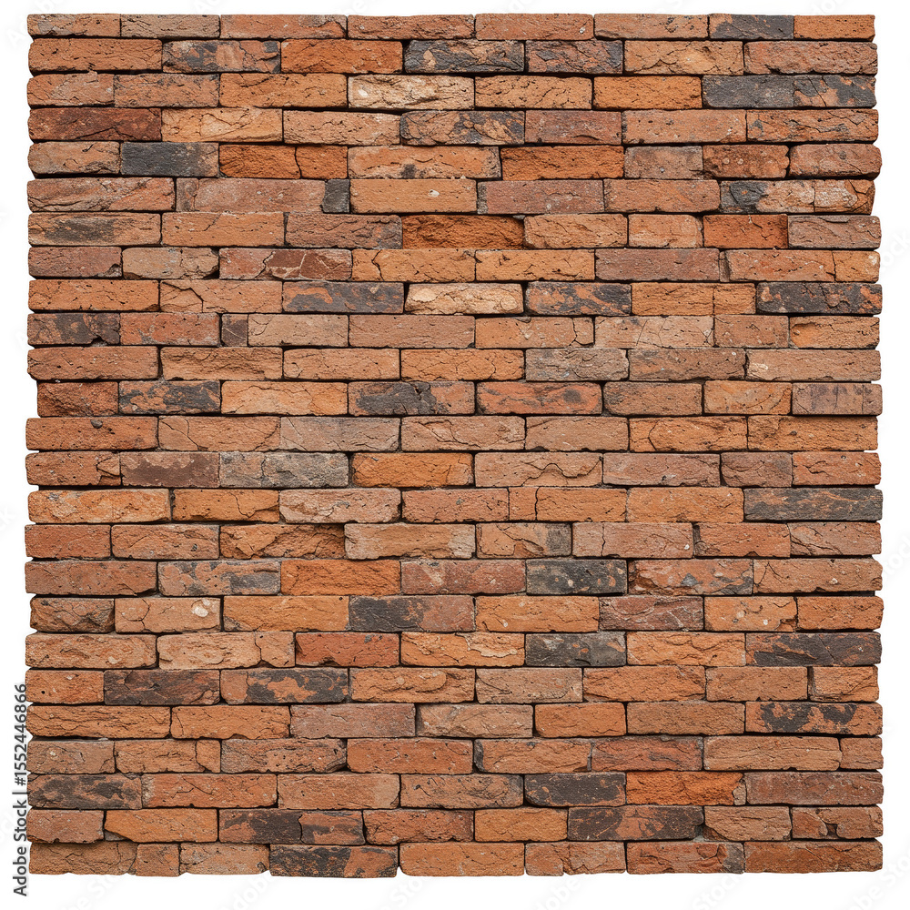 Fototapeta premium Isolated Background of Brick Wall Texture Pattern Material Design