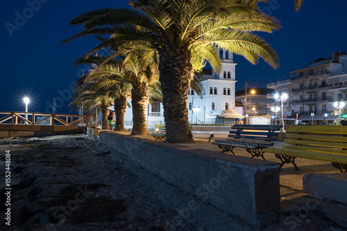 22 lipca 2021 Paralia Katerinis Grecja. Kościół św. Paraskewy (Agia Paraskevi) w Paralia Katerini, Grecja