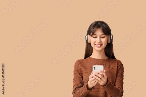 Smiling young woman in head...