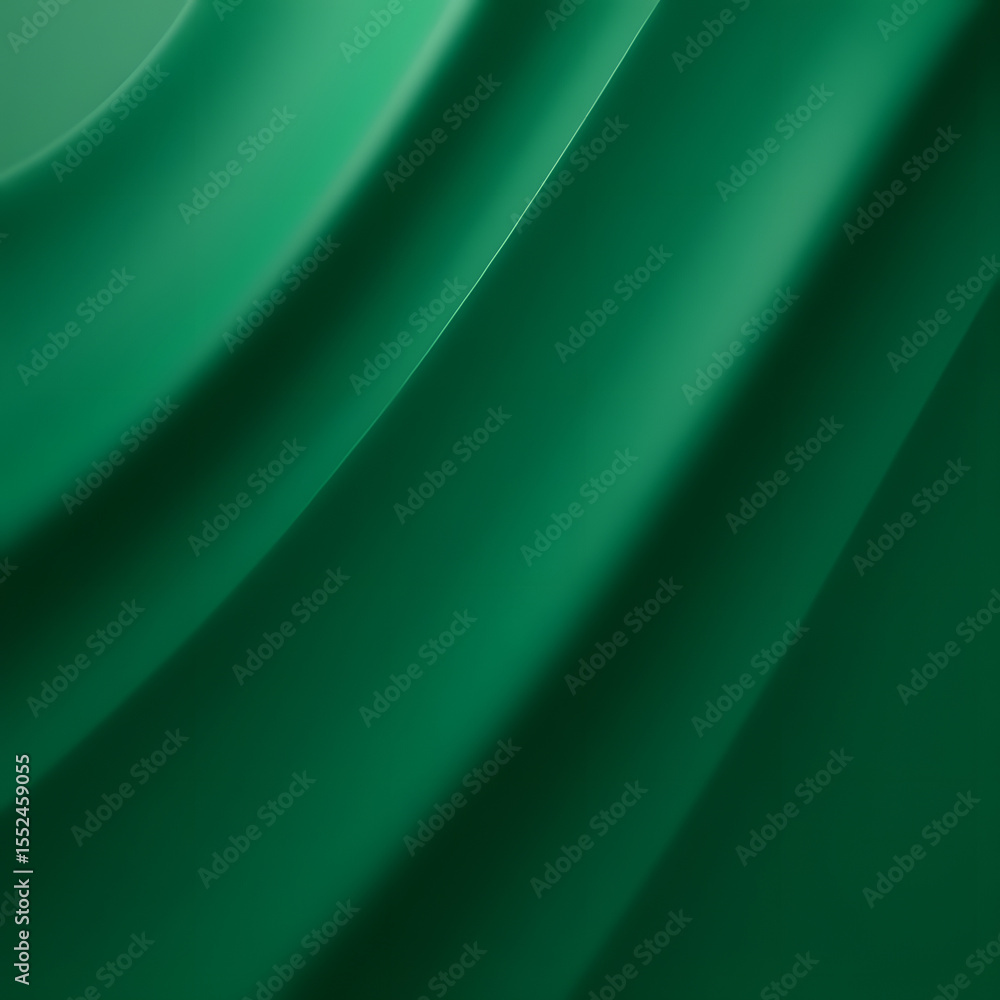 Obraz premium Smooth Emerald Green Vector Background with Linear Depth