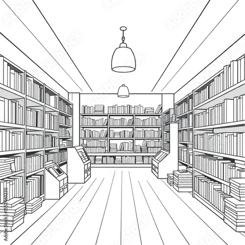 A second-hand bookshop with volumes floor to ceili...