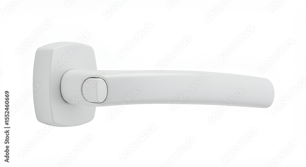 White modern door handle White modern door handle