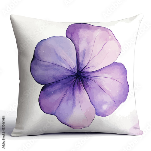 Throw Pillows, watercolor clipart vector, isolated on a white background.