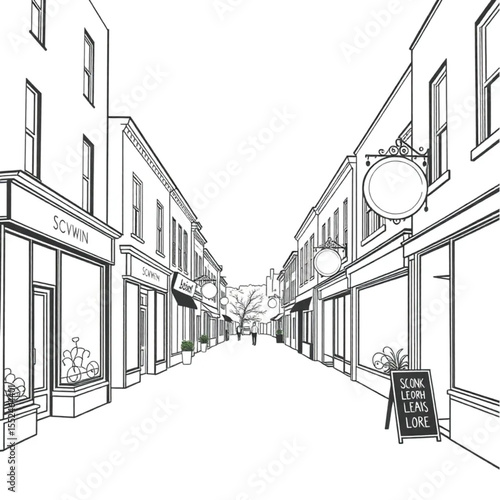 A main street lined with charming independent shop...