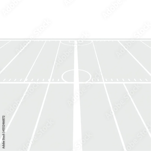 A football field with freshly painted white lines