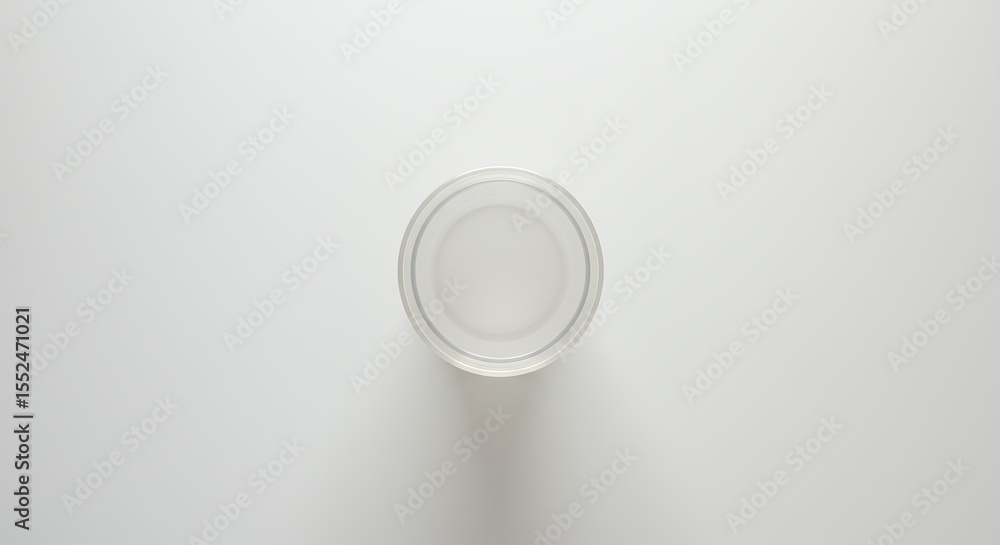 Empty translucent geometric object on white background Empty translucent geometric object on white background
