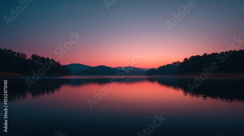 Wallpaper Mural A Tranquil Lake At Twilight With Moody Hues Torontodigital.ca