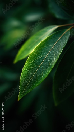 A Vibrant Green Leaf Is Natures Perfect Simplicity
