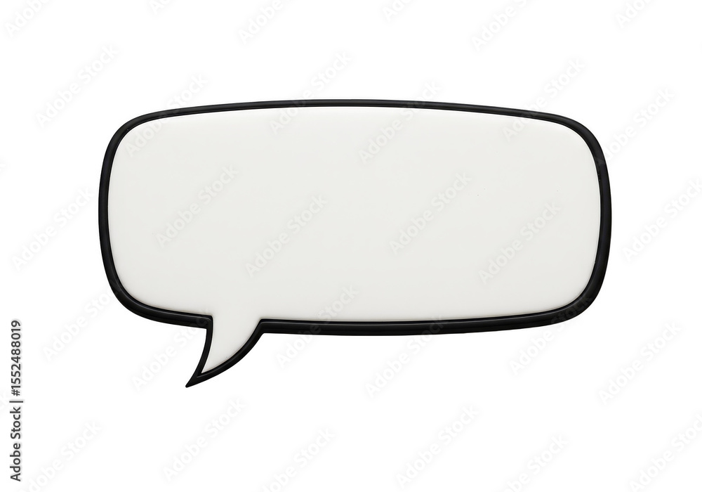 3d Illustration White Speech Bubble Communication Dialog on Background 3d Illustration White Speech Bubble Communication Dialog on Background