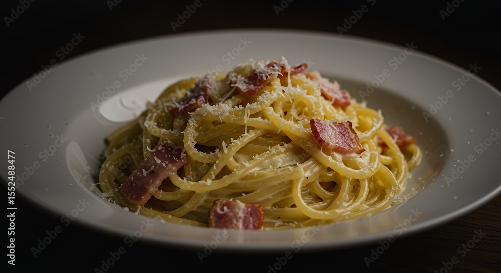 Indulge in Creamy, Delicate Carbonara: A Taste of Italy Awaits Indulge in Creamy, Delicate Carbonara: A Taste of Italy Awaits