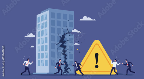 Business Crisis Facing Corporate Collapse and Financial Ruin
