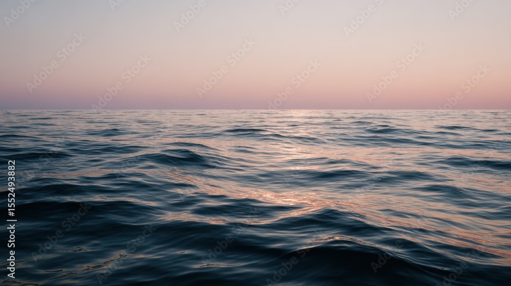 Fototapeta premium The Huge And Limitless Ocean At Sunrise