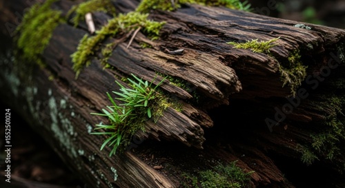 Fototapeta Naklejka Na Ścianę i Meble -  moss on tree trunk