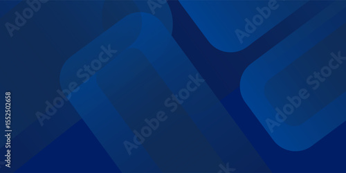 Abstract blue background with glowing geometric lines. Modern blue gradient square shape design. Futuristic technology concept. Suit for brochure, corporate, website, poster, banner, cover modern