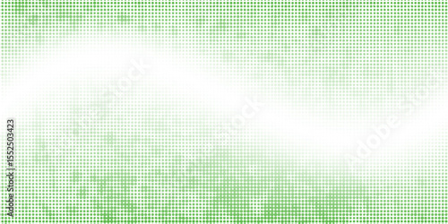 Halftone grunge gradient background. Faded noise grit texture. Green sand wallpaper. Retro pixel background. Anime or manga style comic overlay. Vector graphic design .vector eps10