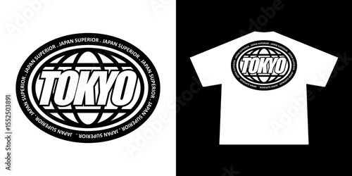Futuristic illustration of tokyo japan vector t shirt design, vector graphic, typographic poster or tshirts street wear and Urban style