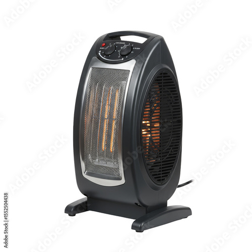 Illustration Of A Black Portable Electric Space Heater Transparent Background