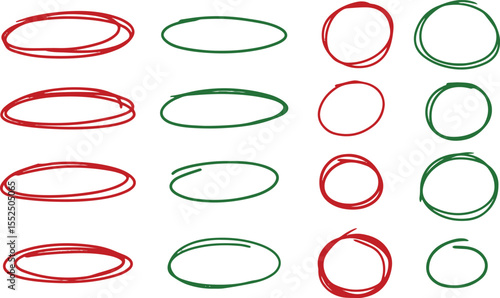 highlighter circle doodle marker oval circles grunge ovals and circles for highlighting