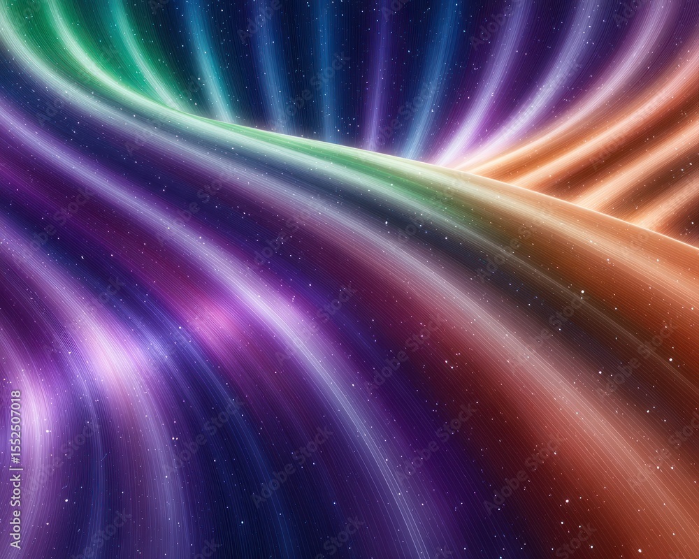 Obraz premium Abstract swirling rainbow colors