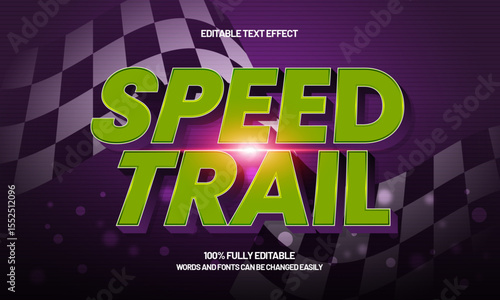 speed trail editable text effect with a fast and speed text style