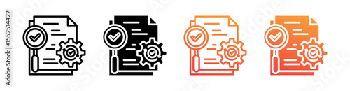 Corrective Multi Style Icon Set Vector 