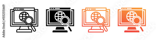 Browse Multi Style Icon Set Vector 