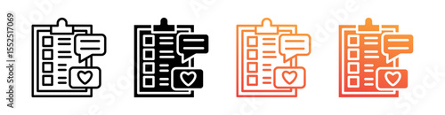 Task Board Multi Style Icon Set Vector 