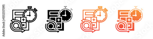 Agile Estimation Multi Style Icon Set Vector 