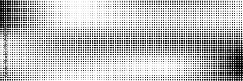 Halftone faded gradient texture. Grunge halftone grit background. White and black sand noise wallpaper. Retro pixilated vector backdrop