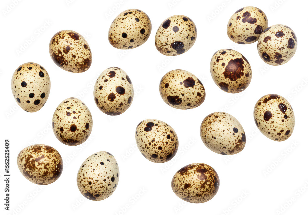Isolated Transparent Background of Quail Eggs Food Brown and Speckled Isolated Transparent Background of Quail Eggs Food Brown and Speckled