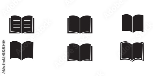Book line icons set. Flyer leaflet, catalogue, booklet, magazine, letterhead, open book and other polygraphy vector illustration. Outline signs for print shop. Editable Stroke