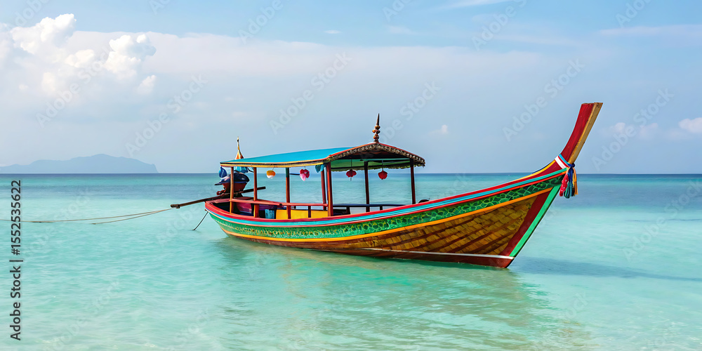 Fototapeta premium boat on the beach