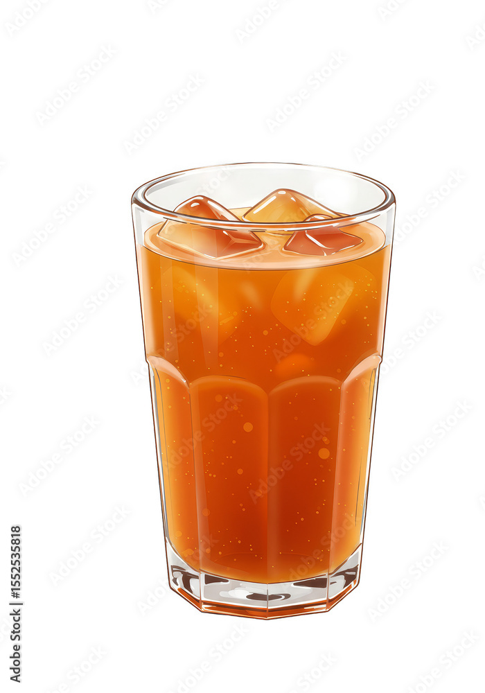 Isolated Transparent Glass of Iced Tea with Ice Cubes PNG Isolated Transparent Glass of Iced Tea with Ice Cubes PNG