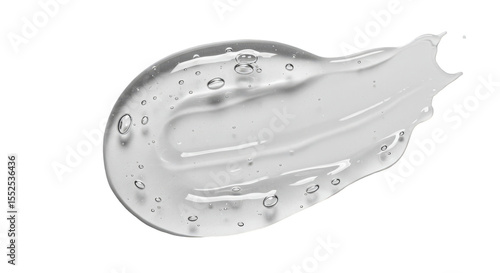 Transparent Smear Cosmetic Gel Hyaluronic White Serum Texture Skin